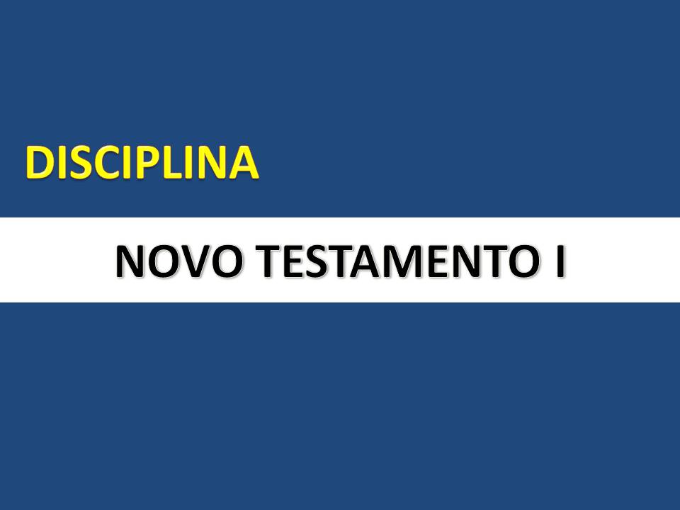 Banner - Novo Testamento I