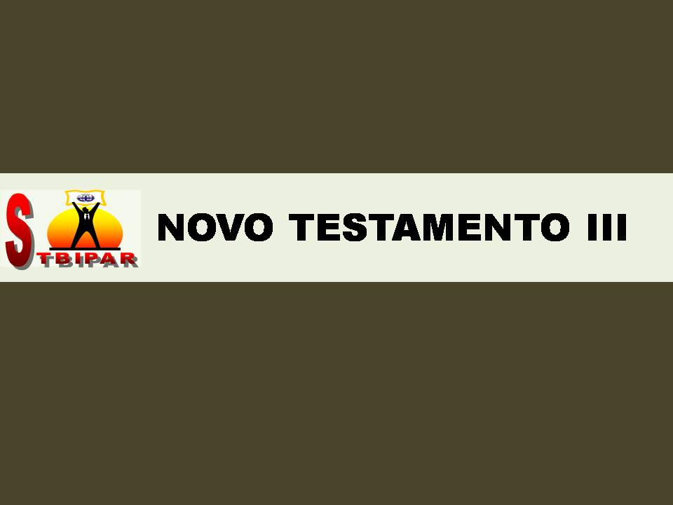 Banner - Novo Testamento III   - 2º Ano